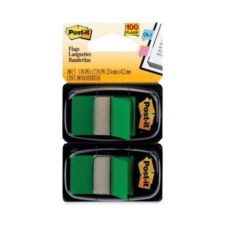 Post-It Flag, 1", Green, PK100 680-GN2